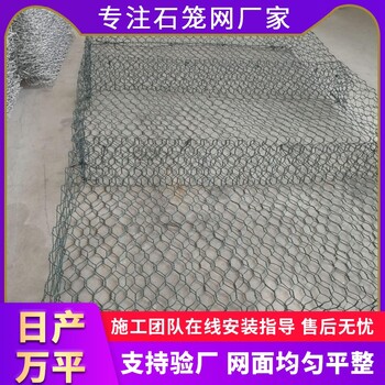 單隔板雷諾護(hù)墊鉛絲石籠護(hù)坡普鋅防汛鉛絲籠