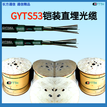 36芯GYTS48芯GYTS53铠装单模直埋光缆