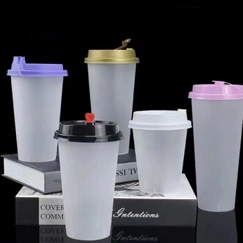 安徽塑料奶茶杯吸管定制，蚌埠塑料奶茶杯，淮南pp奶茶杯定制厂家