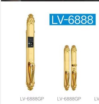 北上广订制纯铜款LV6888指纹锁厂家