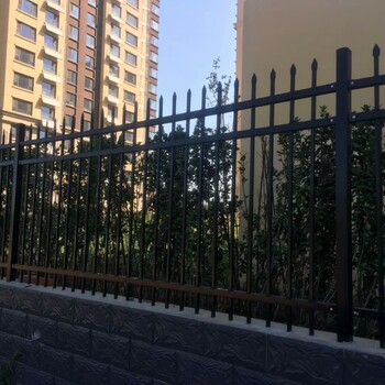 河南安阳铁艺围墙护栏热镀锌钢围栏栏杆栅栏学校别墅庭院小区护栏