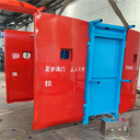 全自動氣動連鎖減壓風(fēng)門2.2x2.4m-偃師礦用立井防爆門