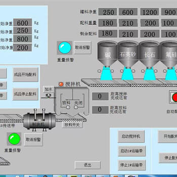 陜西西安PLC自動配料系統實現自動化配料稱重進出料控制