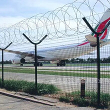 厂家销售机场围界刀片刺绳防护网防攀爬围网机场防护网
