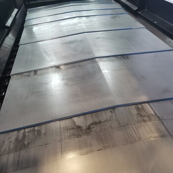机床导轨钢板防尘罩伸缩式不锈钢板护罩维修中心CNC钢板防护罩