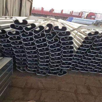 涪陵镀锌平椭圆管45*115凹槽钢管异型管生产厂家