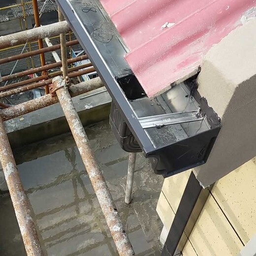 鸡西市铝合金落水管彩铝雨水槽厂家批发