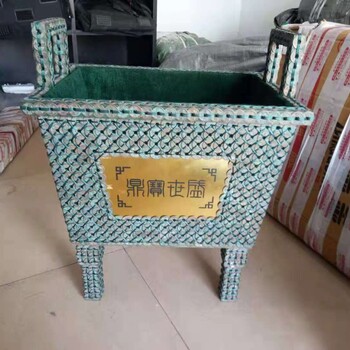 陜西銅錢鼎西安古錢幣鼎麻錢編制方鼎擺飾品