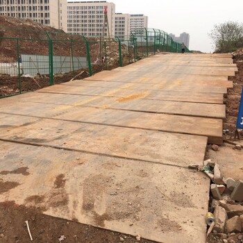 淮北相山区铺路钢板出租工程挖槽临时道路的铺设