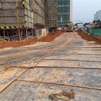 宿州埇橋區(qū)鋼板出租吊裝施工地面加固、電力管溝開挖施工墊路