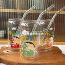 出口玻璃水杯厂家长期供应印花玻璃水杯