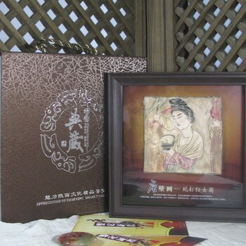 西安仿古壁畫(huà)陜西特色仿唐泥皮壁畫(huà)手繪飛天仕女壁畫(huà)工藝品
