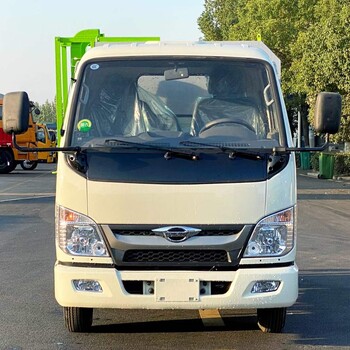 藍牌福田小卡掛桶式垃圾車4方生活垃圾轉運車