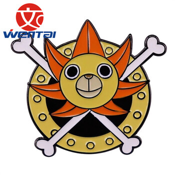 古紅銅胸章訂制鋅合金立體紀(jì)念章航空公司胸牌定制