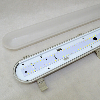 LED贴片三防灯全PC材质乳白PC灯罩40W带光源三防灯套件