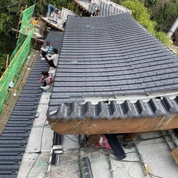 南京廠家批發(fā)屋面鋁鎂錳仿古瓦別墅民宿屋面彩鋁瓦棟瓦