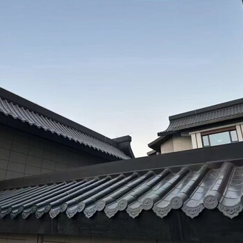 南京廠家批發(fā)屋面鋁鎂錳仿古瓦別墅民宿屋面彩鋁瓦棟瓦