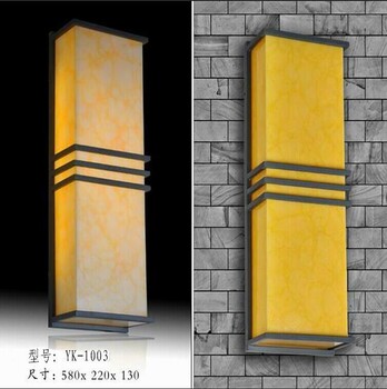 YK-B005不銹鋼壁燈仿云石壁燈小區(qū)別墅燈具