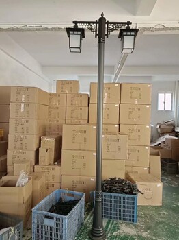 YK-T003歐式庭院燈雙頭庭院燈尺寸230mm*3米