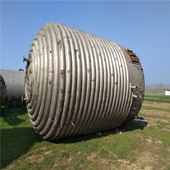 廠家轉讓8噸二手電加熱反應釜二手外加套不銹鋼反應釜