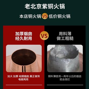 插電銅火鍋電炭?jì)捎眉冦~火鍋加厚老式銅火鍋廠(chǎng)家批發(fā)定制