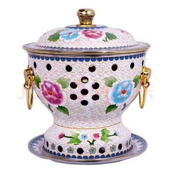 景泰藍(lán)銅火鍋純銅火鍋加厚銅火鍋?zhàn)香~火鍋單人小火鍋