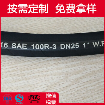 河北衡水膠管廠家直供SAE100R3兩層線高壓油管
