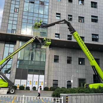上海普陀区附近24米15米电动曲臂登高车多少钱出租