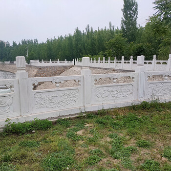河边石栏杆制作-河道边石材护栏雕刻安装供应全国