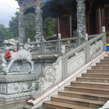 寺廟石欄桿制作安裝-供應晉中寺院寺廟石雕欄桿
