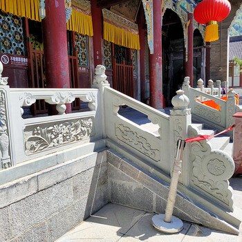 寺庙石栏杆制作安装-供应晋中寺院寺庙石雕栏杆