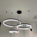 時尚環(huán)形吊燈40Cm60Cm80Cm水晶亞克力硅膠環(huán)形吊燈