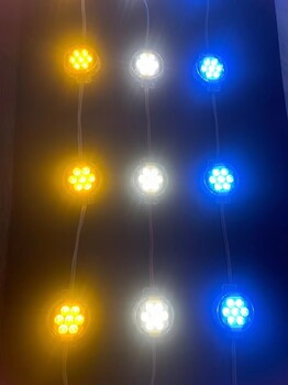 5cm8cm10cmled點光源奶白透鏡512led點光源非標led點光源