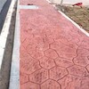 衡水枣强县仿工砖压模地坪彩色混凝土压印道路城市人行道