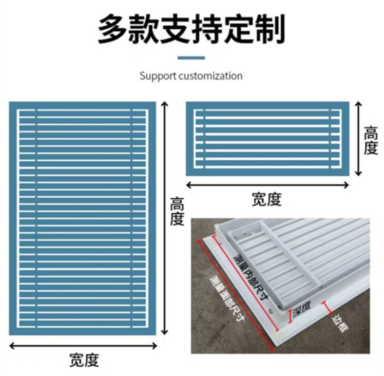 河北衡水市防雨百叶单层百叶铝合金风口防雨百叶窗可调节支持定制