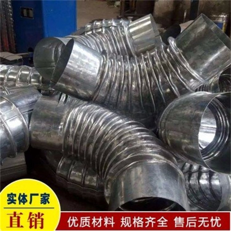 黑龙江鸡西市不锈钢风管厂家定制共板风管矩形镀锌不锈钢