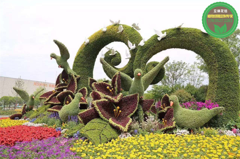 吐鲁番花坛雕塑生产多图