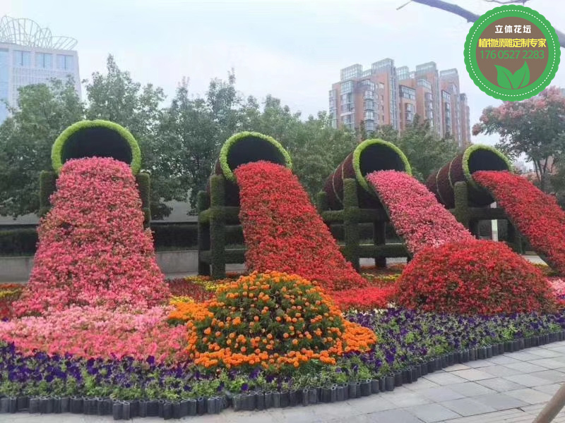 栾城开封五色草造型厂家设计用于美丽乡村创造辉煌