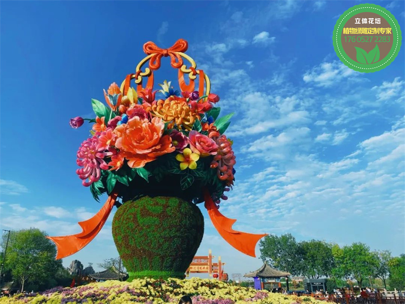 天峻兔年立体花坛生产价格植物雕塑设计价格合理