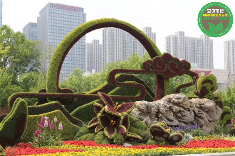 尧都2024龙年绿雕定制价格，植物雕塑创意
