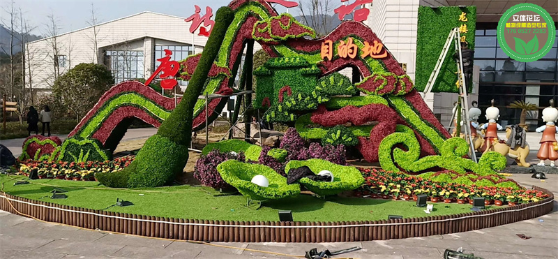 广南旅游绿雕图纸设计，景观造型