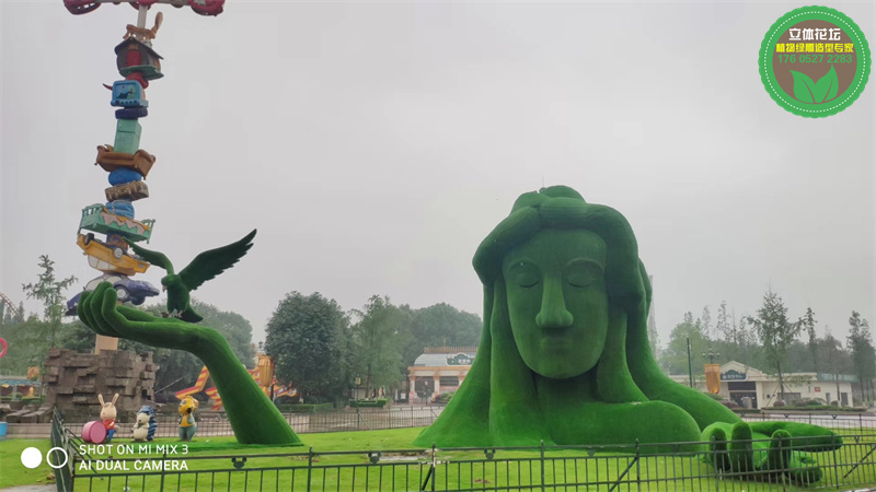 东源孔雀绿雕案例图片，标识
