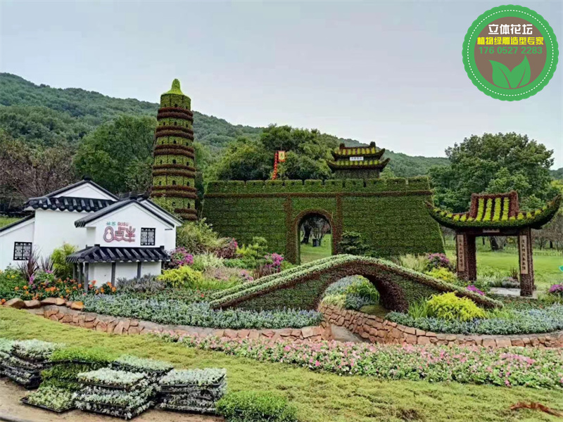 广州海珠74周年绿雕制作流程