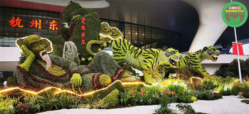 滦平广场绿雕采购厂家，植物雕塑定制