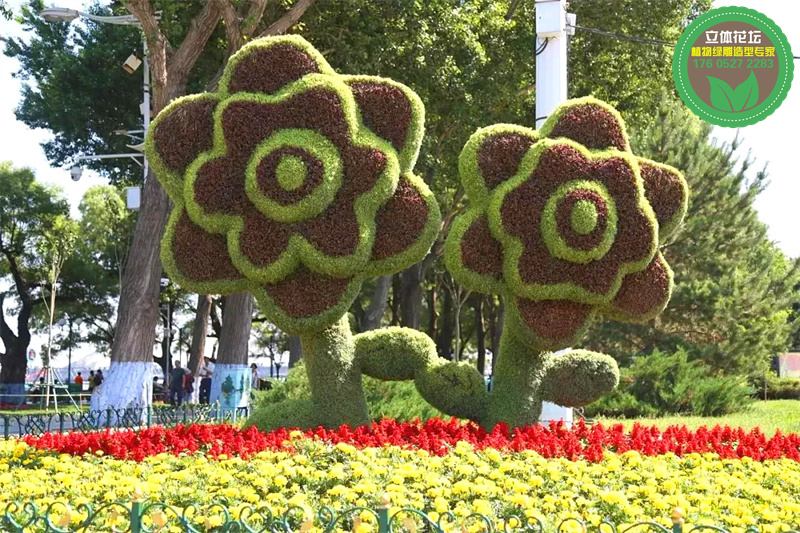 泰来精神堡垒雕塑厂家供应，植物雕塑创意
