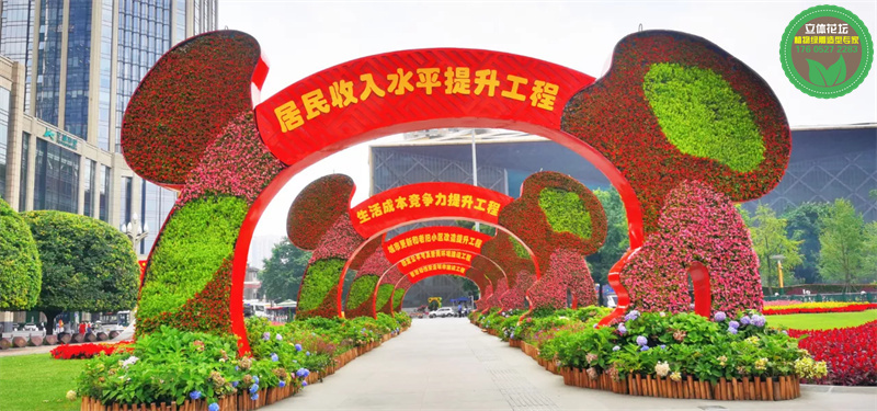 宁津仿真植物墙采购厂家，美丽乡村景观