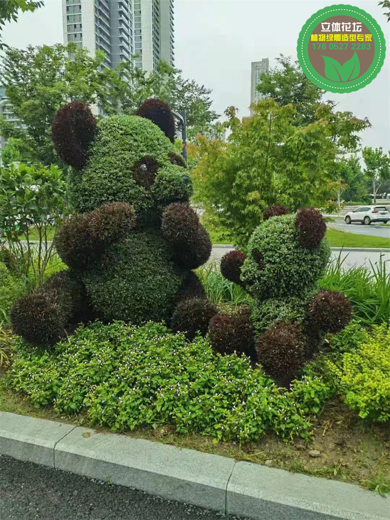 福鼎仿真植物绿雕供应厂家，五色草造型设计