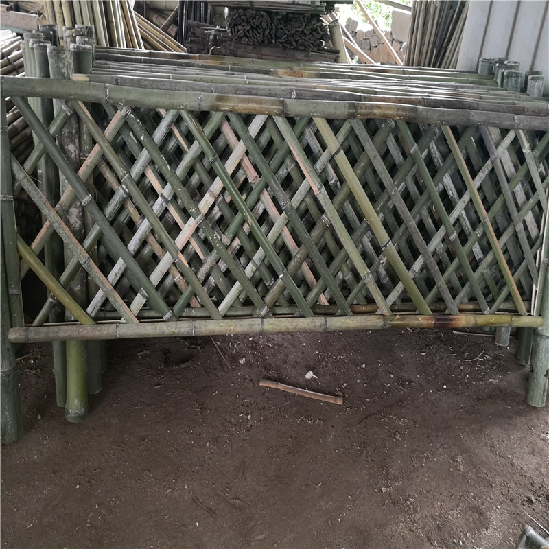 卢湾竹篱笆门碳化栅栏竹篱笆竹子护栏