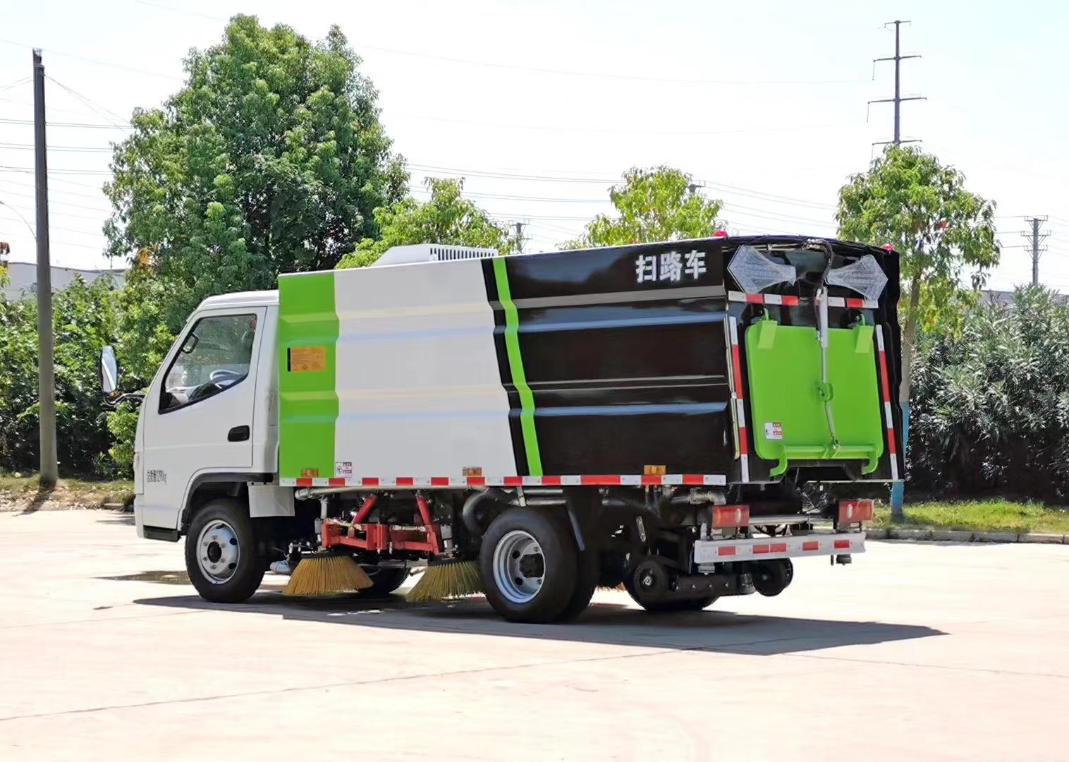 自动扫地车程力湿式吸尘车高压扫地车