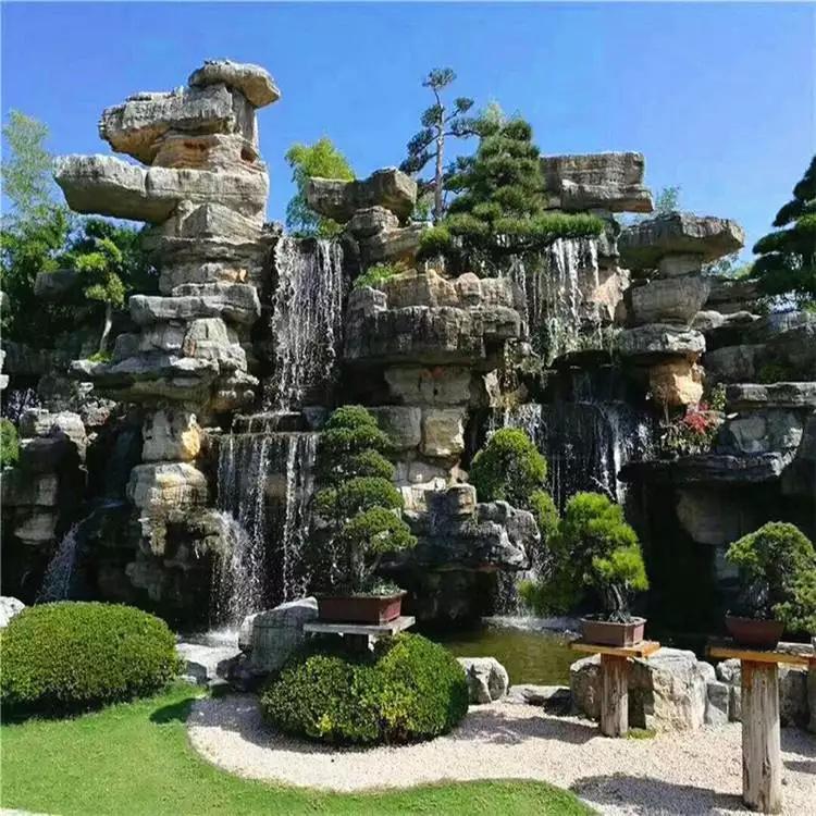 巴南千层石景观喷泉,巴南假山石产地,巴南假山制作